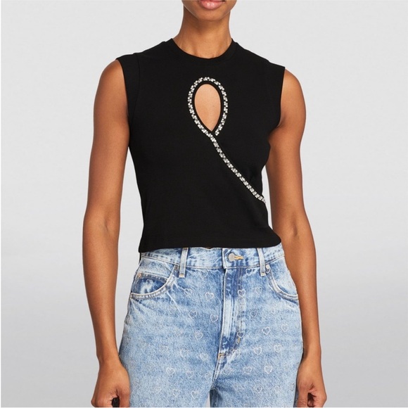 Sandro
Short Vest with Rhinestone Teardrop size 3 US L Large NWOT - Picture 13 of 15